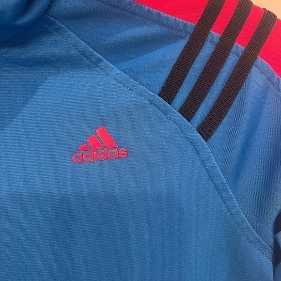 2/40$ ADIDAS vest Y2K look bleu size small - Picture 3 of 5